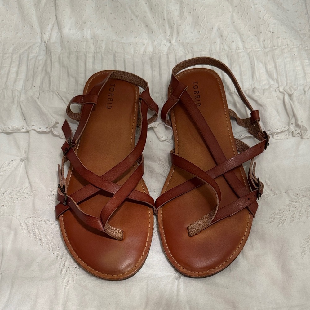 Torrid Women's Tan Strappy Sandals
